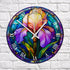 Iris Suncatcher Effect Clock